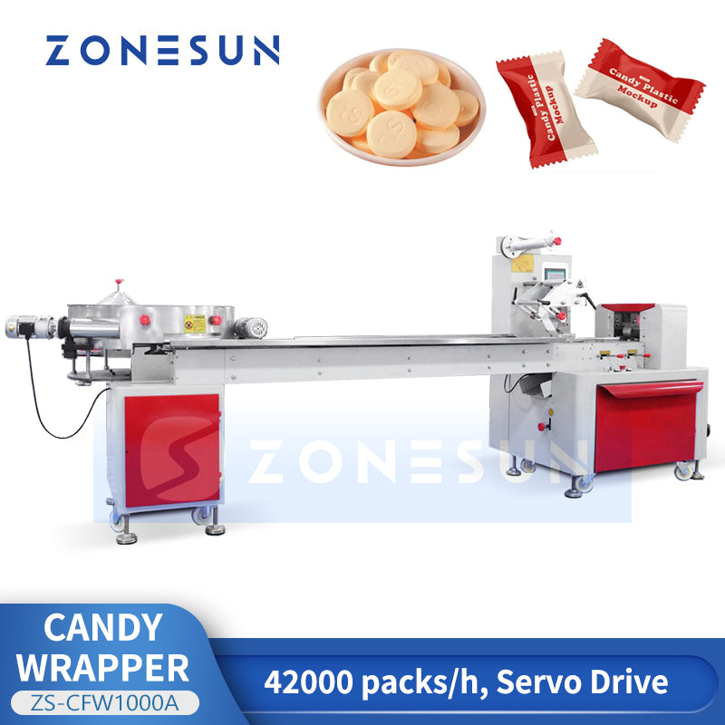 Zonesun ZS-CFW1000A High Speed Candy Wrapping Machine