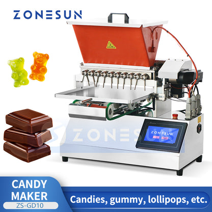 ZONESUN ZS-GD10 Semi-automatic Candy Chocolate Depositing Machine