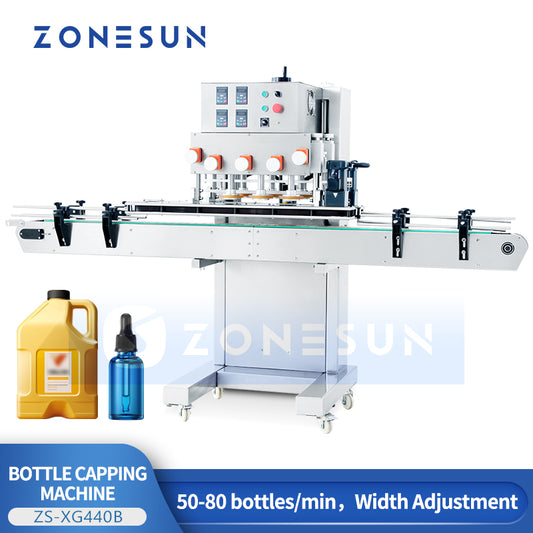 ZONESUN ZS-XG440B High-Speed Spindle Capping Machine for Spray & Twist-Off Bottles