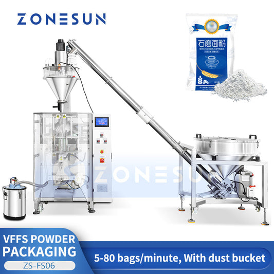 ZONESUN ZS-FS06 Automatic VFFS Packaging Machine Auger Powder Filling Machine Laundry Detergent Disinfectant Powder