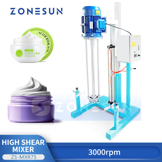 Zonesun ZS-MXR75 High Shear Mixer for Rapid Emulsification & Homogenization