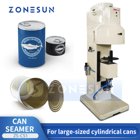 Zonesun ZS-CS1 Semi‑Automatic Can Seamer for Cylindrical Cans