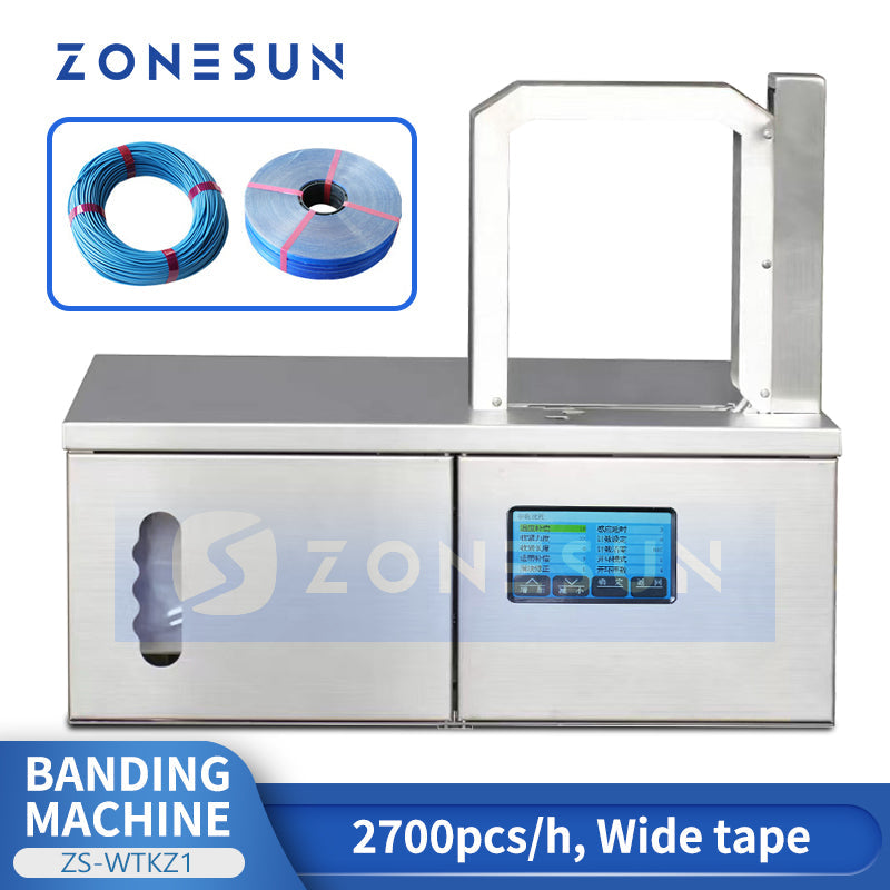 Zonesun ZS‑WTKZ1 Semi‑Automatic OPP Tape Strapping Machine
