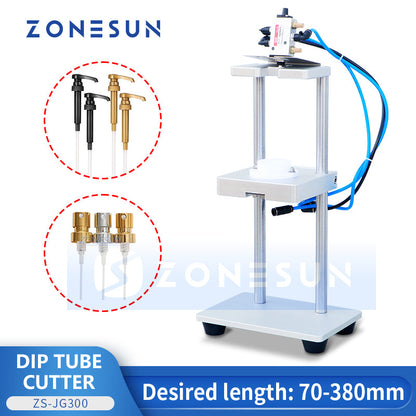 ZONESUN ZS-JG300 Pneumatic Dip Tube Cutter for Perfume Bottles
