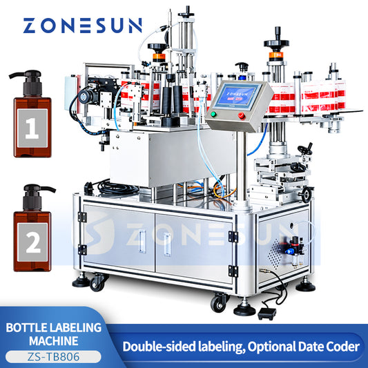 Zonesun ZS-TB806 Semi-Automatic Double Side Labeling Machine