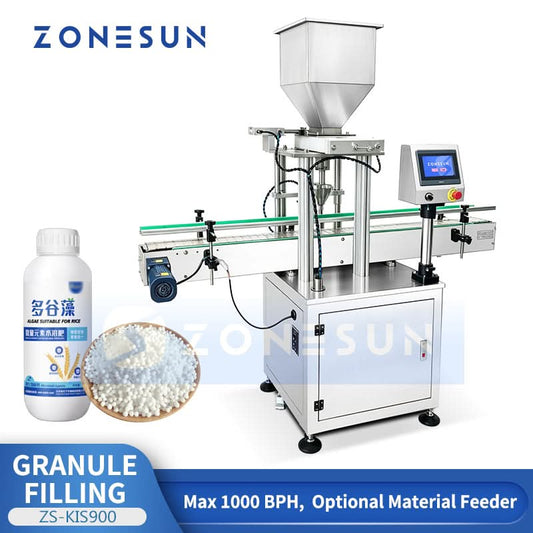 ZONESUN ZS-KIS900 Automatic Volumetric Cup Granule Filling Machine for Bottle Packaging