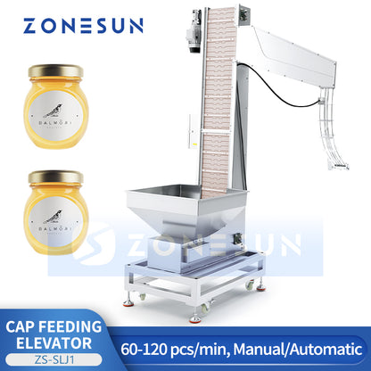 Máquina elevadora de alimentación personalizable automática ZONESUN ZS-SLJ1 para máquina taponadora
