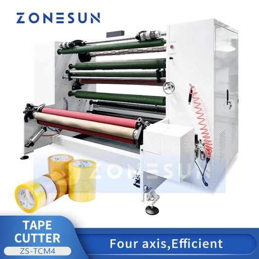 ZONESUN ZS-TCM4 High-Speed Tape Slitting Rewinding Machine for BOPP & Adhesive Tapes