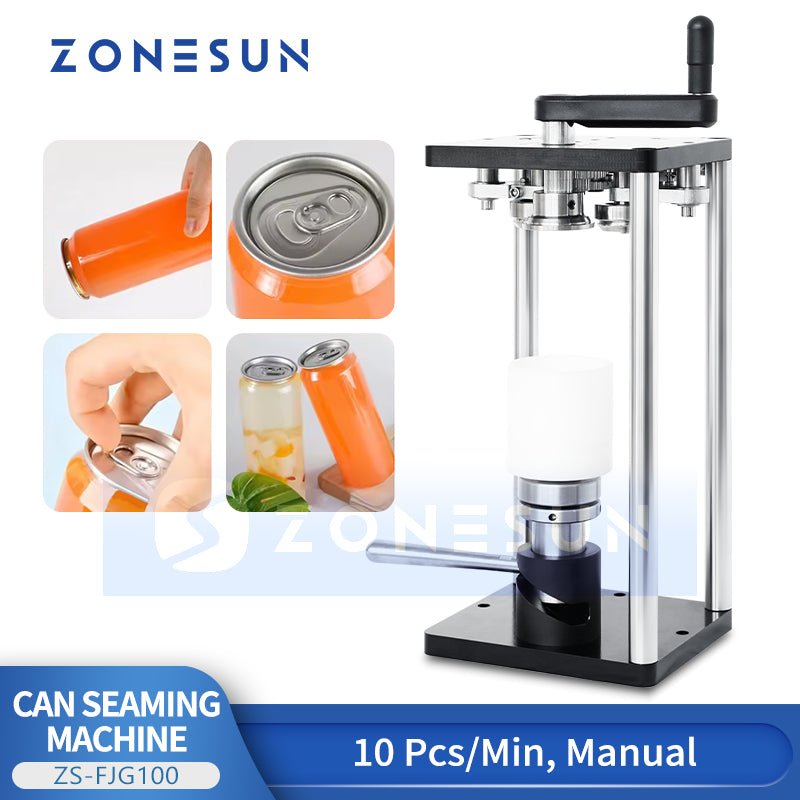 ZONESUN ZS-FJG100 Manuelle Dosenverschließmaschine für PET- und Aluminium-Getränkedosen
