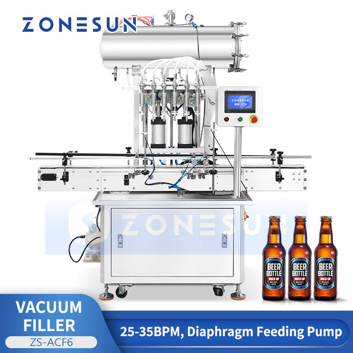 ZONESUN ZS-ACF6 Automatic High-Speed Carbonated Drink Bottle Filling Machine for Soda & Sparkling Water