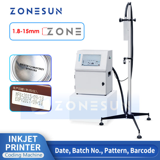 ZONESUN ZS‑TIP15 Continuous Inkjet Printer for Production Lines