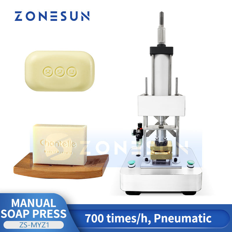 ZONESUN ZS‑MYZ1 Pneumatic Soap Press with Custom Mold Options for Precision
