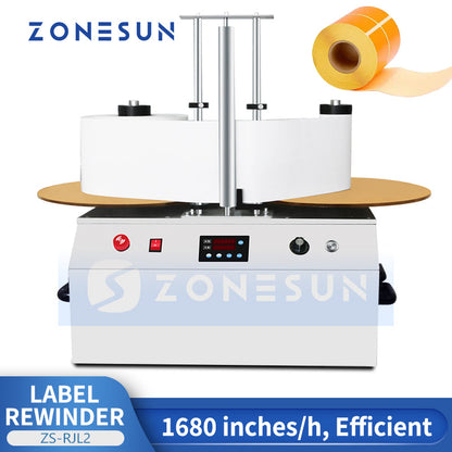 ZONESUN ZS-RJL2 Intelligent Label Rewinder for Barcode & Thermal Labels