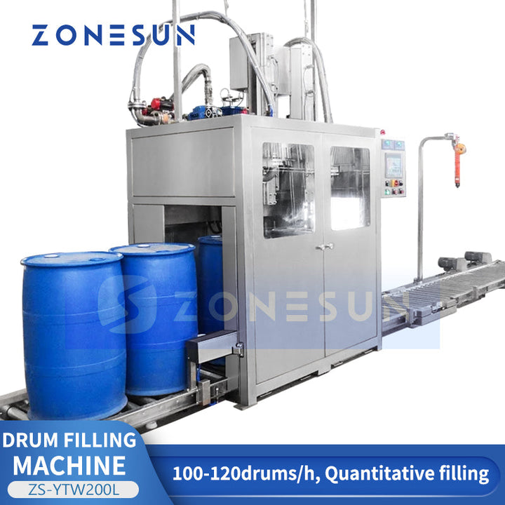 ZONESUN ZS-YTW200L Automatische Fass-Abfüllmaschine für Flüssigkeiten in Behältern zur quantitativen Abfüllung von chemischen Schmier- und Reinigungsmitteln