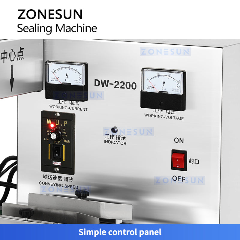 ZONESUN ZS-FK2200B Aluminum Foil Bottle Cap Sealing Machine