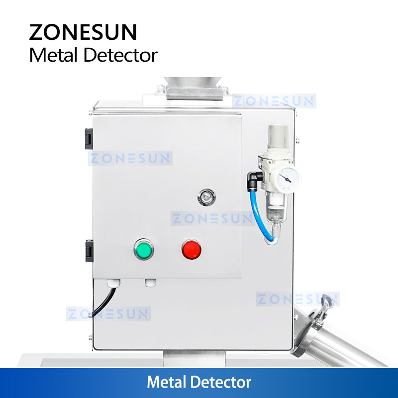 ZONESUN ZS-MS1 Industrial Metal Separator for Granules & Powders – High Precision Magnetic & Non-Magnetic Metal Detector (304 Stainless Steel)