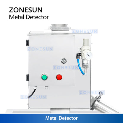 ZONESUN ZS-MS1 Industrial Metal Separator for Granules & Powders – High Precision Magnetic & Non-Magnetic Metal Detector (304 Stainless Steel)