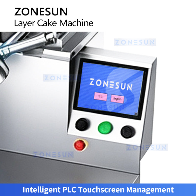 ZONESUN ZS-CZ100 Automatic Cake Spreading and Icing Machine for Thousand-Layer Cake Birthday Cake and Layered Bakery Production