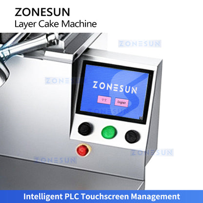 ZONESUN ZS-CZ100 Automatic Cake Spreading and Icing Machine for Thousand-Layer Cake Birthday Cake and Layered Bakery Production