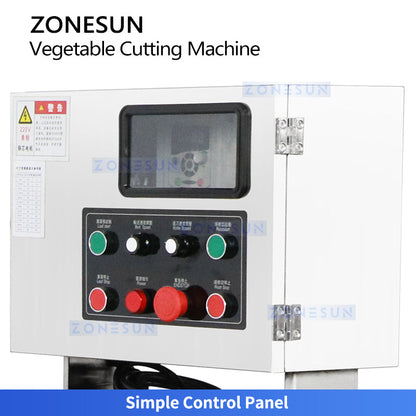 ZONESUN  ZS-VCM901 Commercial Food Grade Vegetable Cutting Machine - Multifunctional Automatic Slicing & Dicing Equipment