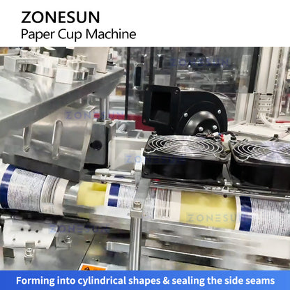 ZONESUN ZS‑PC1 Automatic Paper Cup Making Machine Disposable Cup Production Equipment