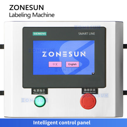 Zonesun ZS‑TB600D Double‑Sided Labeling Machine for F‑Style Bottles