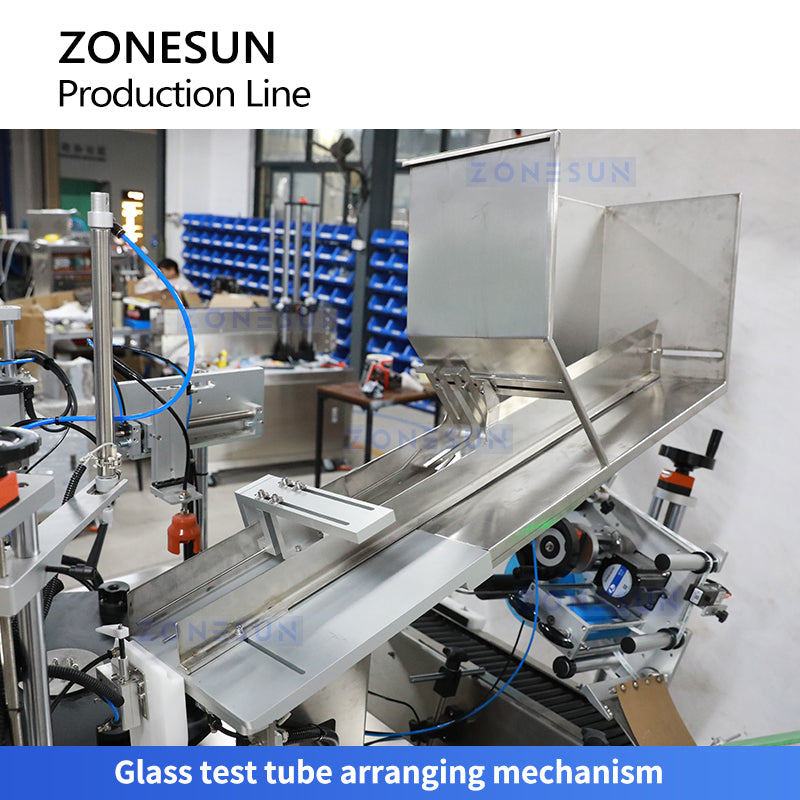 ZONESUN ZS-FAL180V6 Automatic Glass Test Tube Filling &Packaging Monoblock Machine