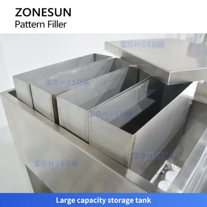 ZONESUN ZS-PGF4 Multi-Color Cream Filling Machine for Swirl Cushion Cosmetics Paste Filler