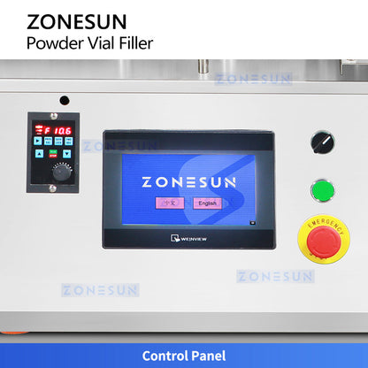 ZONESUN ZS-AFC20F Automatic Powder Vial Filling Capping Machine | Monoblock