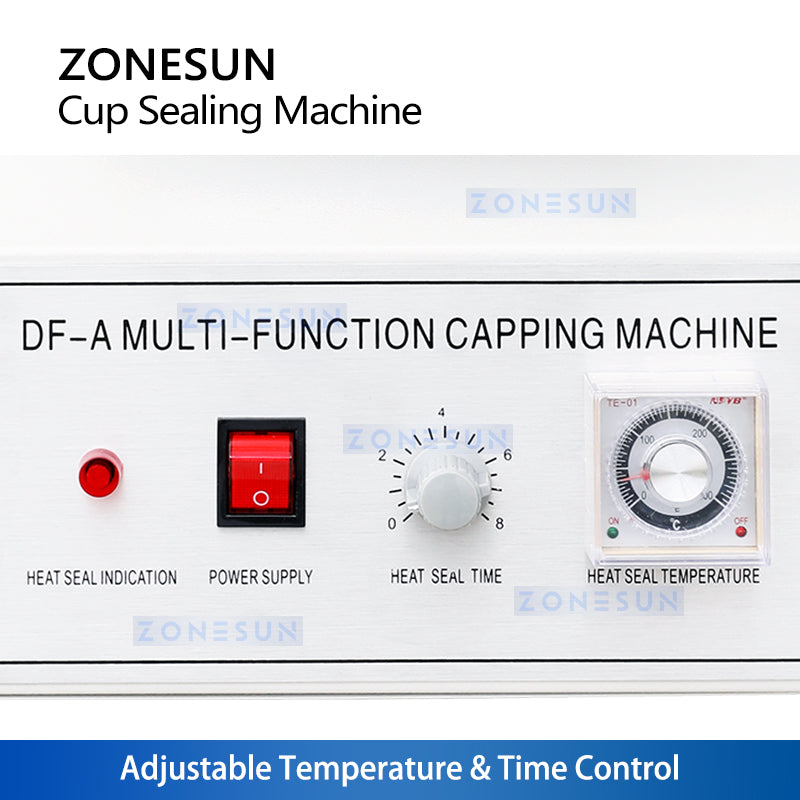 ZONESUN ZS-KCS5 Semi-Automatic Cup Sealing Machine with Custom Molds for Milk Tea & Coffee