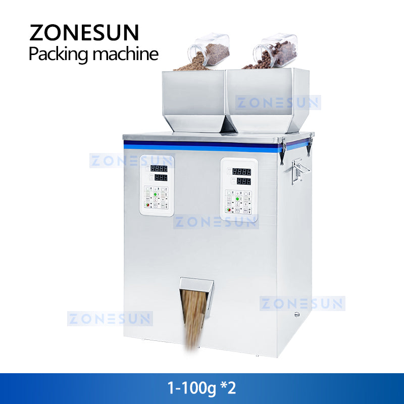 ZONESUN ZS-GWF2 Dual-Hopper Granule Filling Weighing Machine