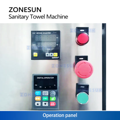 ZS‑DBM1 High‑Speed Sanitary Pad Making Machine with Ultrasonic Welding