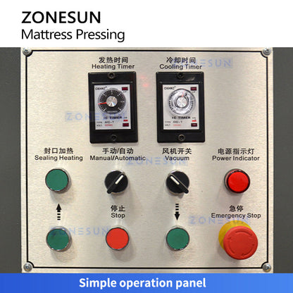 Zonesun ZS‑PCD1 Hydraulic Mattress Compression Machine for Efficient Shipping