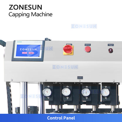 ZONESUN ZS-XG440B Automatic High-Speed Continuous Capping Machine Press and Screw Equipment