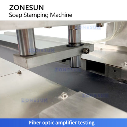ZONESUN ZS‑AZS1 Automatic Soap Logo Stamping Machine with Custom Dies