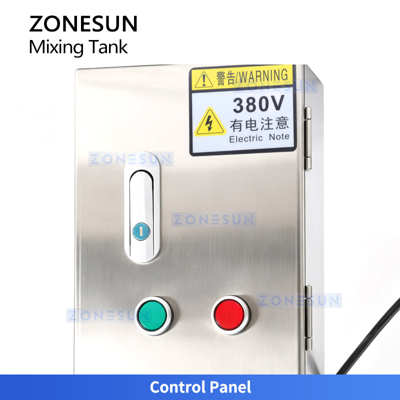 ZONESUN ZS-MB800L 800L Commercial Mixing and Supply Tank, Heavy-Duty Liquid Soap, Shampoo & Sauce Storage Vessel