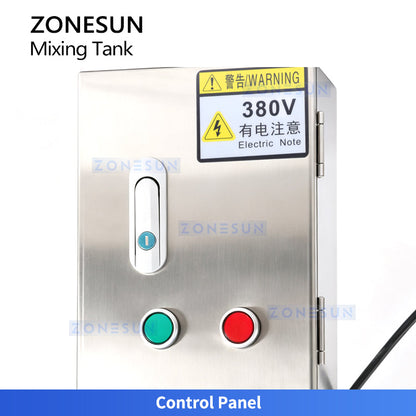 ZONESUN ZS-MB800L 800L Commercial Mixing and Supply Tank, Heavy-Duty Liquid Soap, Shampoo & Sauce Storage Vessel