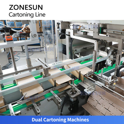 Zonesun ZS-FAL180V5 Cartoning Line with Integrated Packing and Sealing