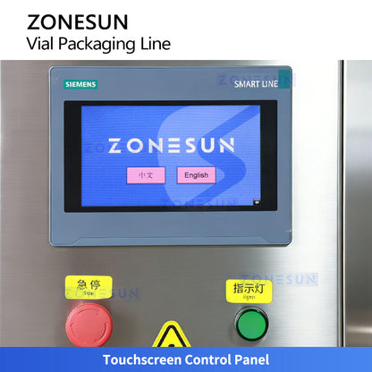 ZONESUN ZS-AFCL9 Automatic Vial Filling Capping and Labeling Machine Line for Pharma & Cosmetics