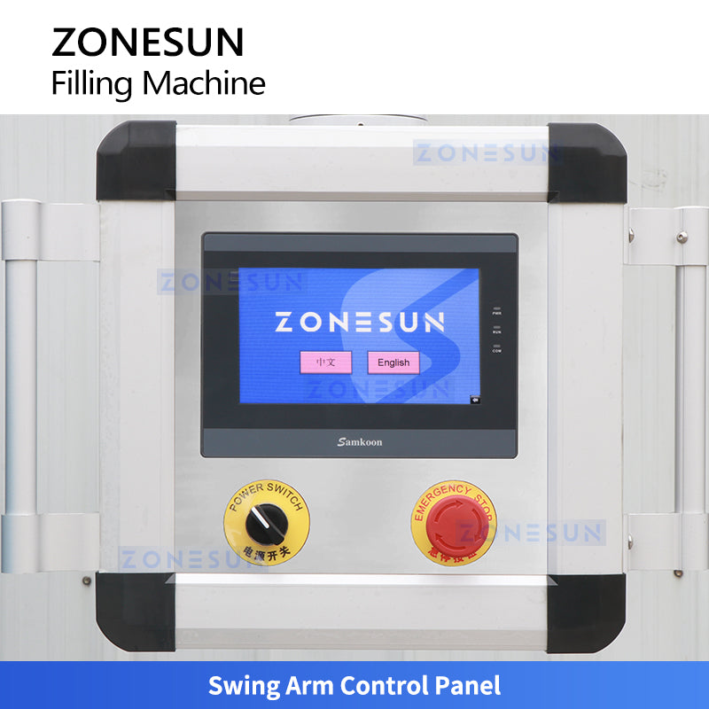 ZONESUN ZS-VTGF4 Automatic 4-Head Tracking Filling Machine Servo Gear Pump Shampoo Cream Filler