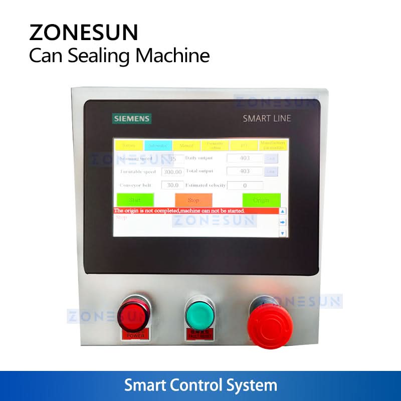 ZONESUN ZS-AFK500 Automatic Can Vacuum & Nitrogen Flushing Capping Machine for Food & Milk Powder Canning