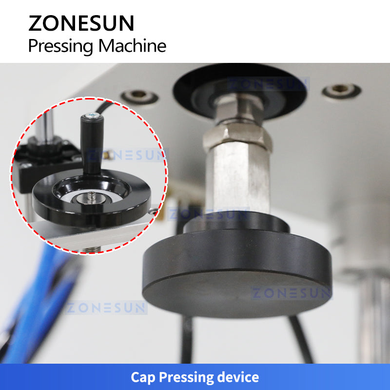 ZONESUN ZS-XG70ZC Semi-automatic Liquor Wine Gin Jar Whisky Plastic Bottle Cap Cork Pressing Capping Machine