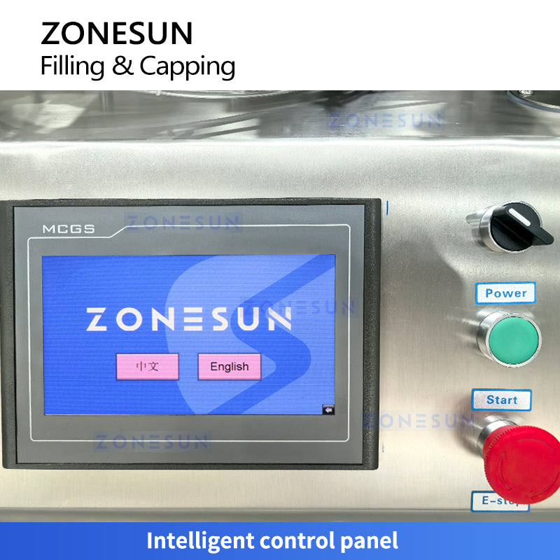 Zonesun ZS-DTFC4T Tabletop Bottle Filling and Capping Machine Monoblock