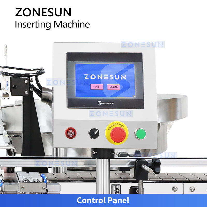 Zonesun ZS‑WIM04 Automatische Maschine zum Einlegen von Innendeckeln für Gläser