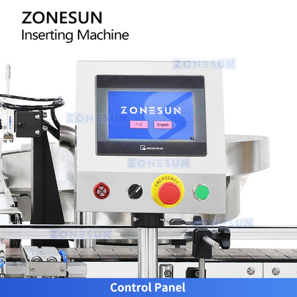 Zonesun ZS‑WIM04 Automatische Maschine zum Einlegen von Innendeckeln für Gläser