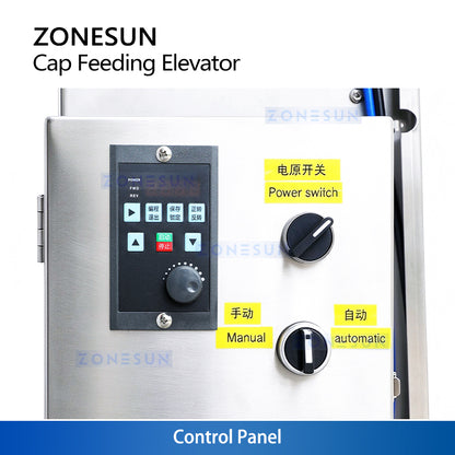 Máquina elevadora de alimentación personalizable automática ZONESUN ZS-SLJ1 para máquina taponadora