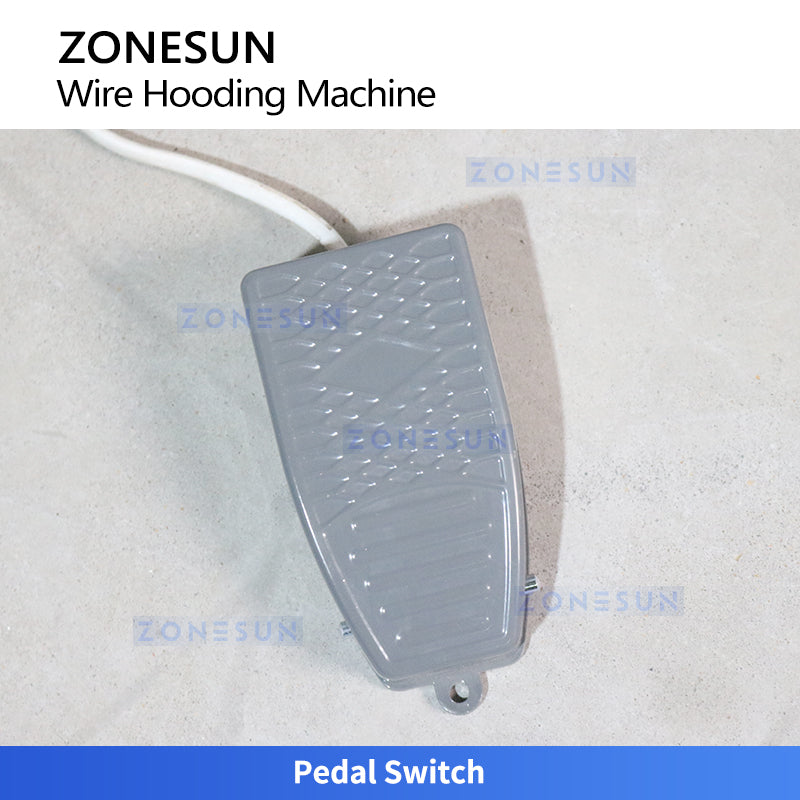 ZONESUN ZS‑YG17S Semi‑automatic Wire Hooding Machine for Wine Bottling