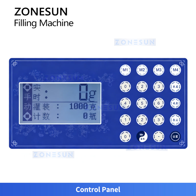 ZONESUN ZS-DTFP2 Semi Automatic Paste Filling Machine for Sauce Cream Honey