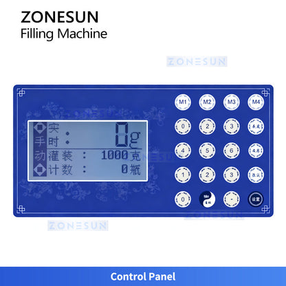 ZONESUN ZS-DTFP2 Semi Automatic Paste Filling Machine for Sauce Cream Honey