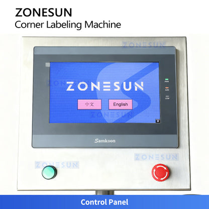 ZONESUN ZS-TB833R2 High Speed Corner Labeling Machine for Box Packaging